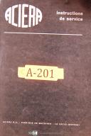 Aciera-Aciera Type F1, Broach Milling Machine, Parts Drawings Manual Year (1956)-Type F1-06